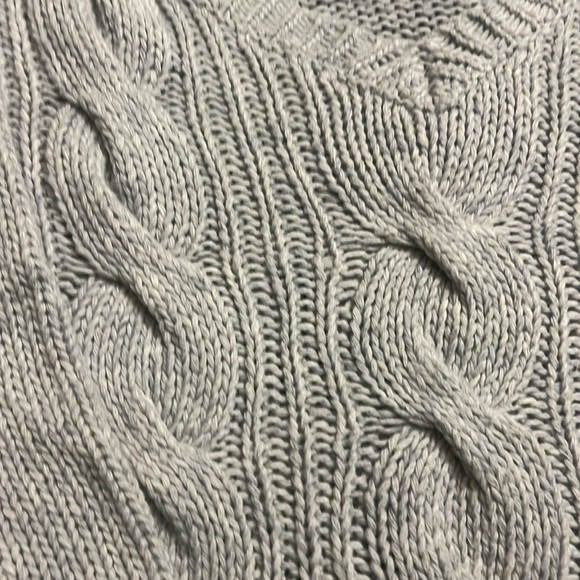 Aritzia One Teaspoon chunky oversized cable knit grey wool blend sweater - Picture 5 of 9